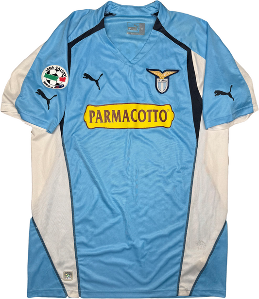 maglia calcio vintage Lazio Di Canio 2004 2005 Coppa Italia Puma Serie A XL