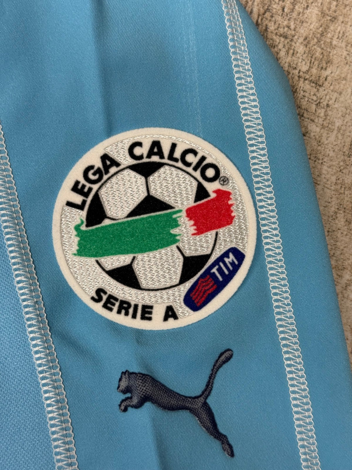 maglia calcio vintage Lazio Di Canio 2005 2006 Puma Serie A *SIGNED*