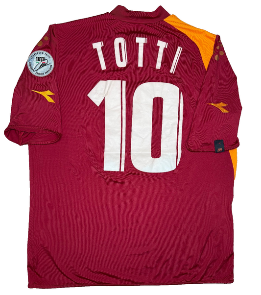 maglia calcio vintage AS Roma Totti DIADORA 2005 2006 home LIMITED EDITION XXL