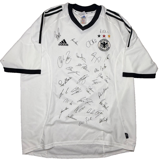 maglia deutschland Germania World Cup 2002 signed trikot vintage adidas jersey