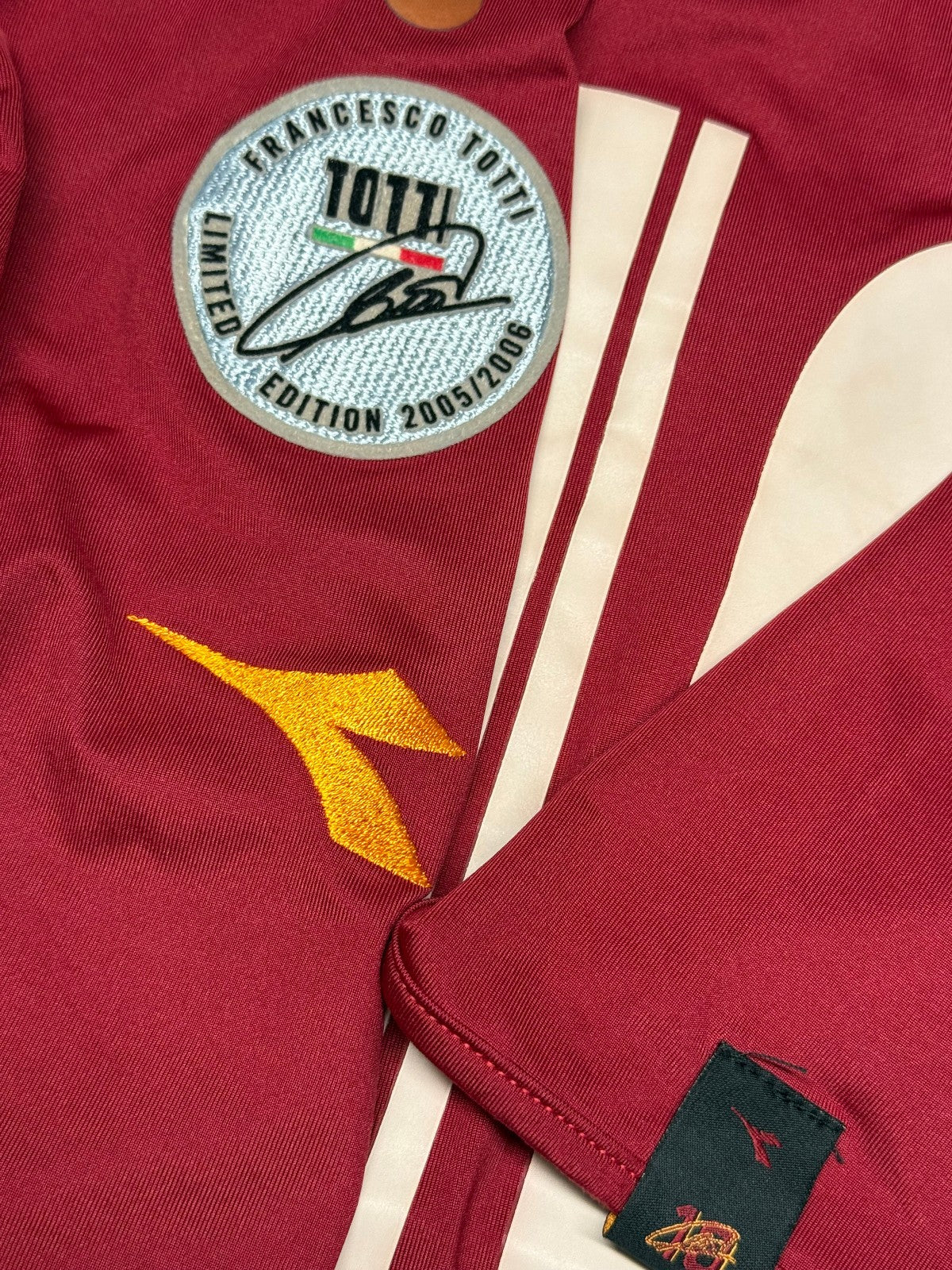 maglia calcio vintage AS Roma Totti DIADORA 2005 2006 home LIMITED EDITION XXL