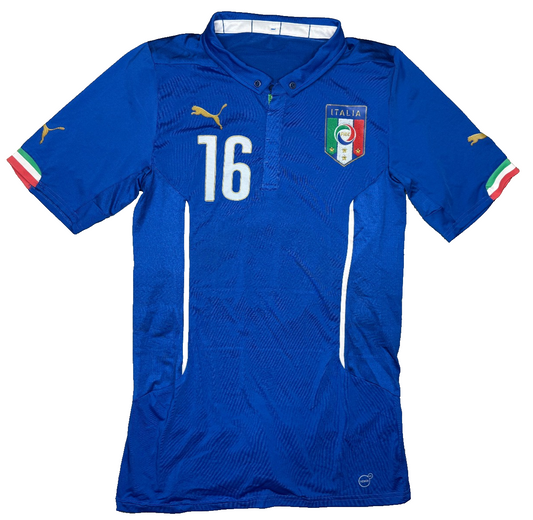 maglia italia De Rossi World Cup 2014 Jersey home XL player issue Puma shirt