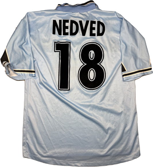 maglia calcio vintage SS Lazio Puma Cirio 1999 2000 Scudetto NEDVED FAN version