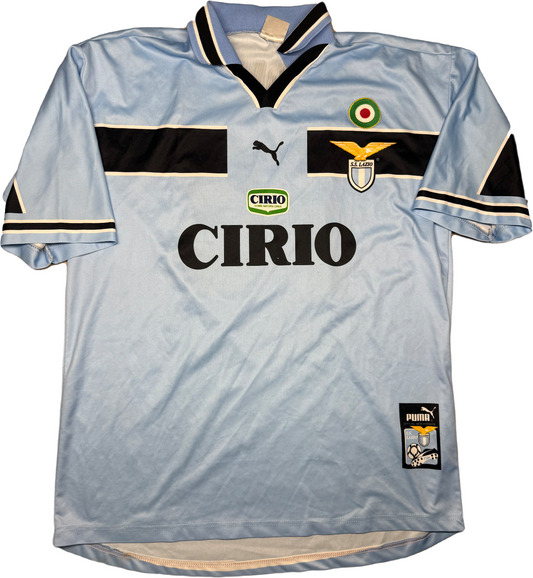 maglia calcio vintage SS Lazio Puma Cirio 1999 2000 Scudetto NEDVED FAN version