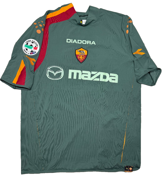 Maglia calcio vintage Cassano AS Roma JERSEY SHIRT 2004 2005 MAZDA Diadora