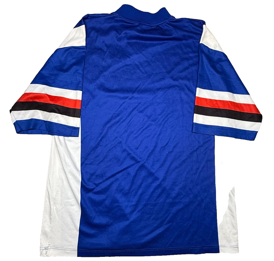 maglia match worn calcio Sampdoria Training 1995 1996 XXL ASICS Home shirt