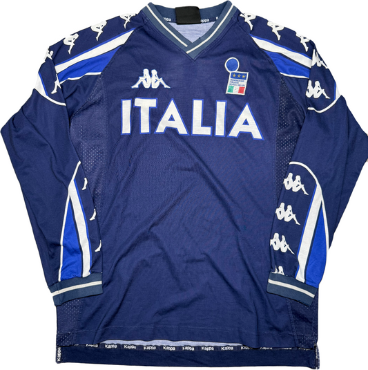 maglia calcio vintage italia training Kappa shirt EURO 2000 Totti Del Piero