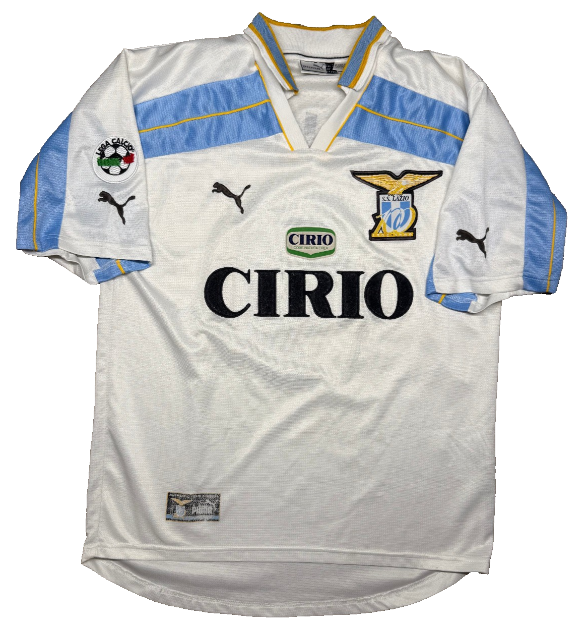maglia calcio vintage SS Lazio Puma Cirio 1999 2000 Scudetto SALAS s 100 years