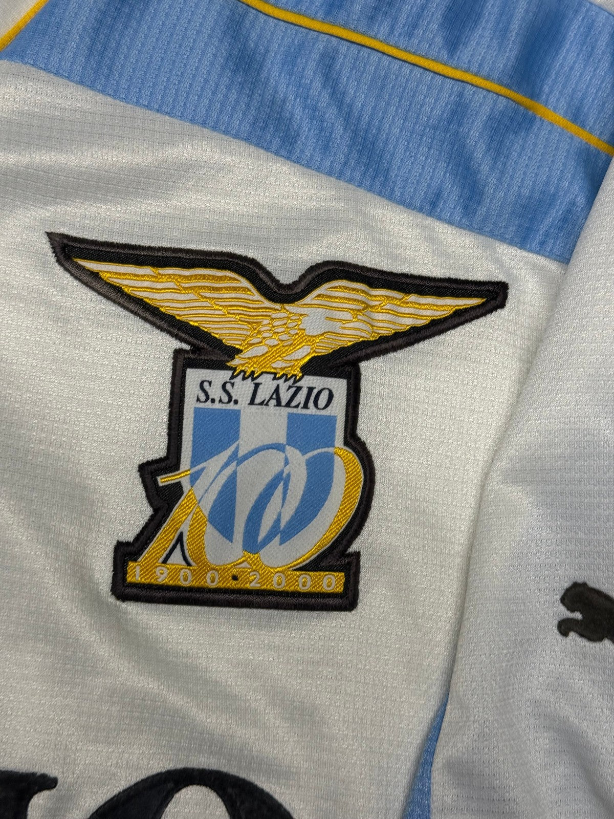 maglia calcio vintage SS Lazio Puma Cirio 1999 2000 Scudetto SALAS s 100 years