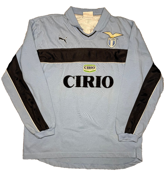 maglia calcio vintage SS Lazio Puma scudetto Cirio 2000 training allenamento L