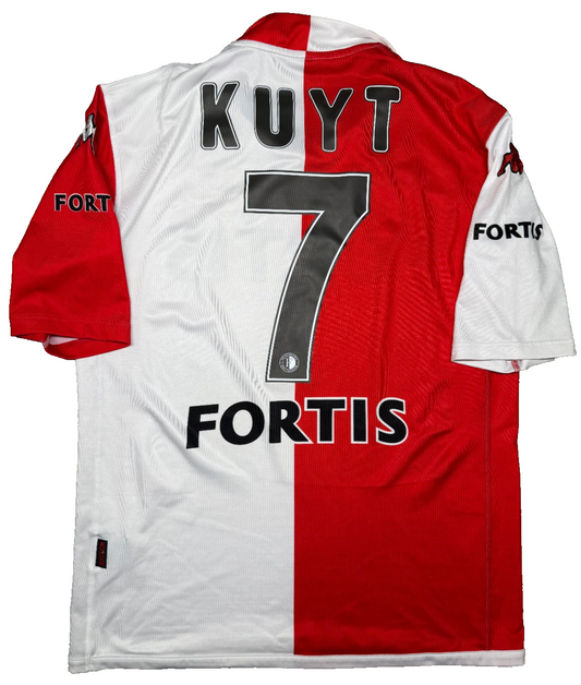 maglia calcio vintage Feyenoord Fortis DIRK KUYT Kappa 2005 2006 home XL
