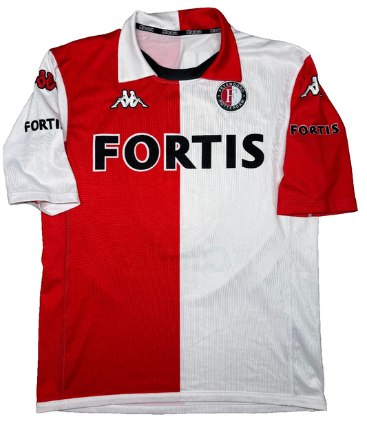 maglia calcio vintage Feyenoord Fortis DIRK KUYT Kappa 2005 2006 home XL