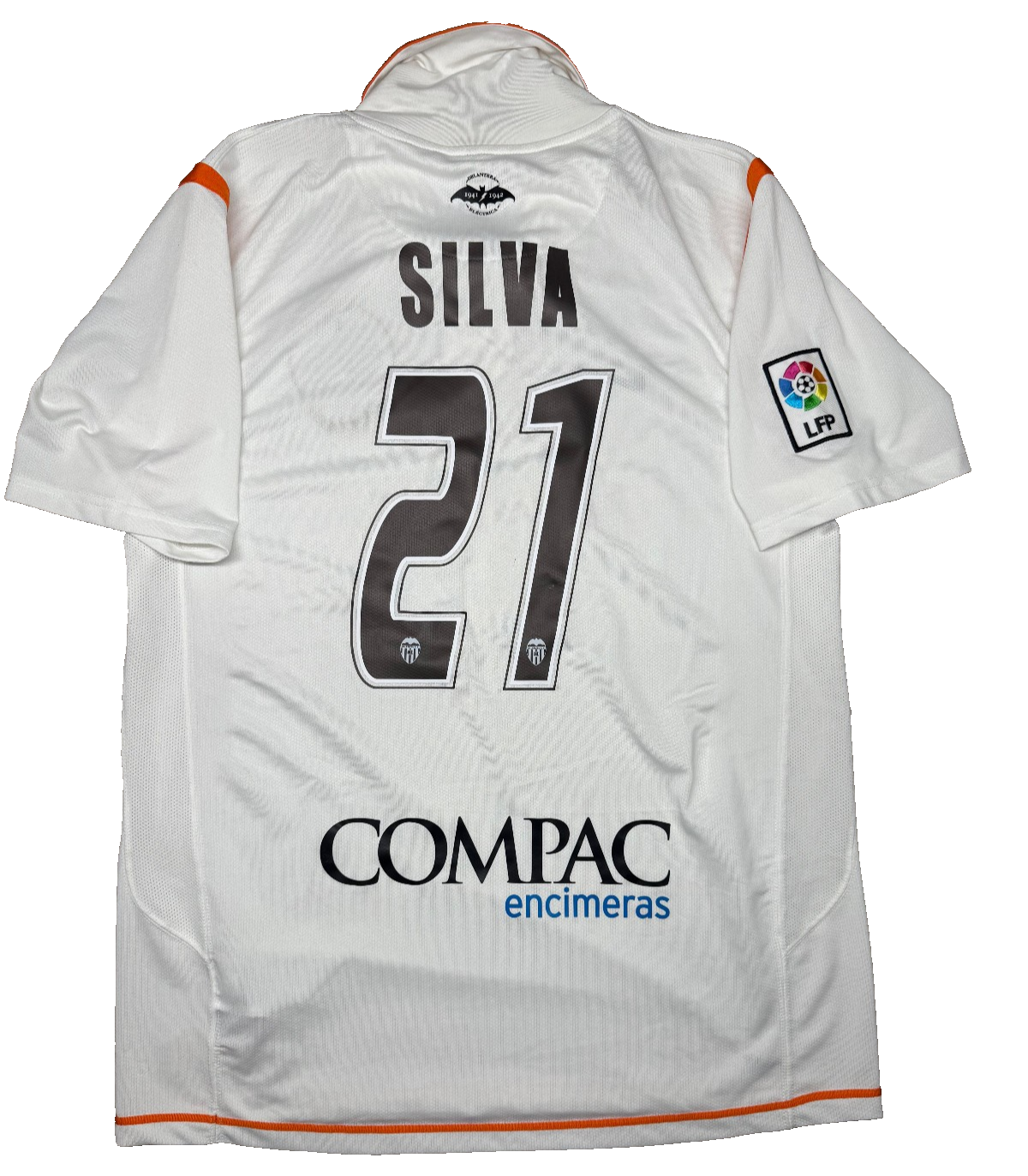 maglia calcio vintage Valencia David SILVA LFP 2007 2008 Nike Toyota