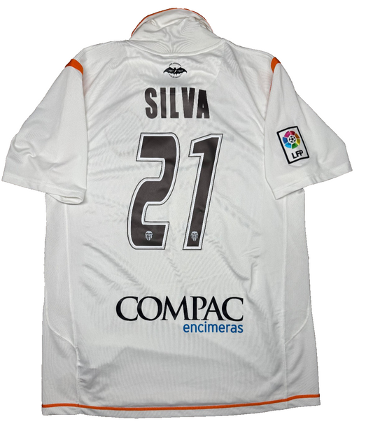 maglia calcio vintage Valencia David SILVA LFP 2007 2008 Nike Toyota