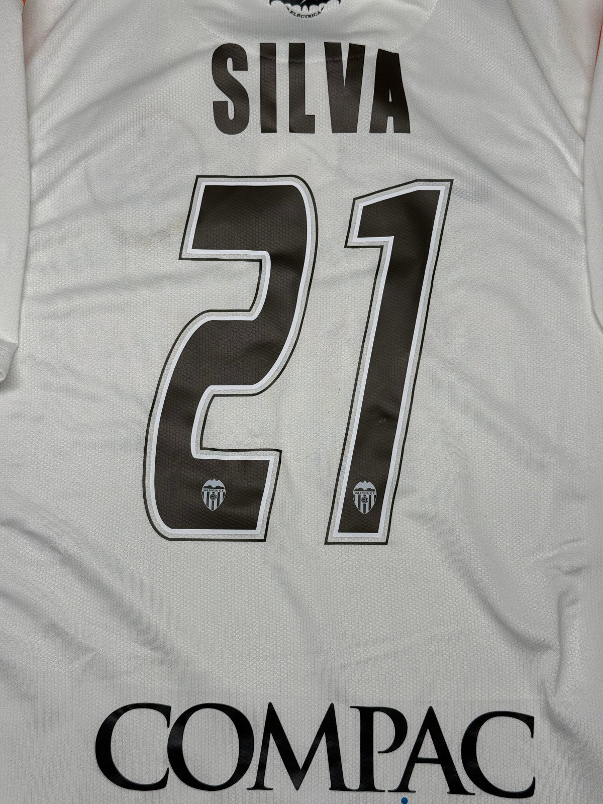 maglia calcio vintage Valencia David SILVA LFP 2007 2008 Nike Toyota