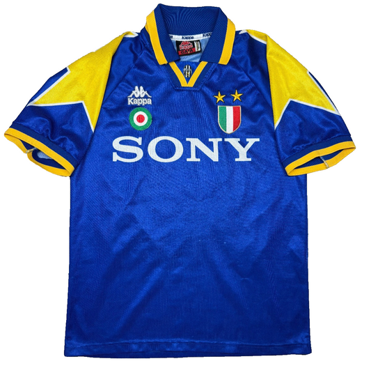 maglia calcio Vialli Juventus Kappa vintage 1995 1996 SONY Home Final Champions