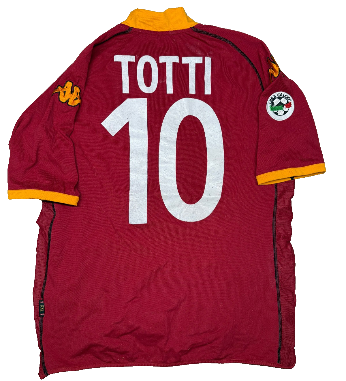 maglia calcio vintage Roma TOTTI 2002 2003 Serie A shirt jersey Mazda XXL