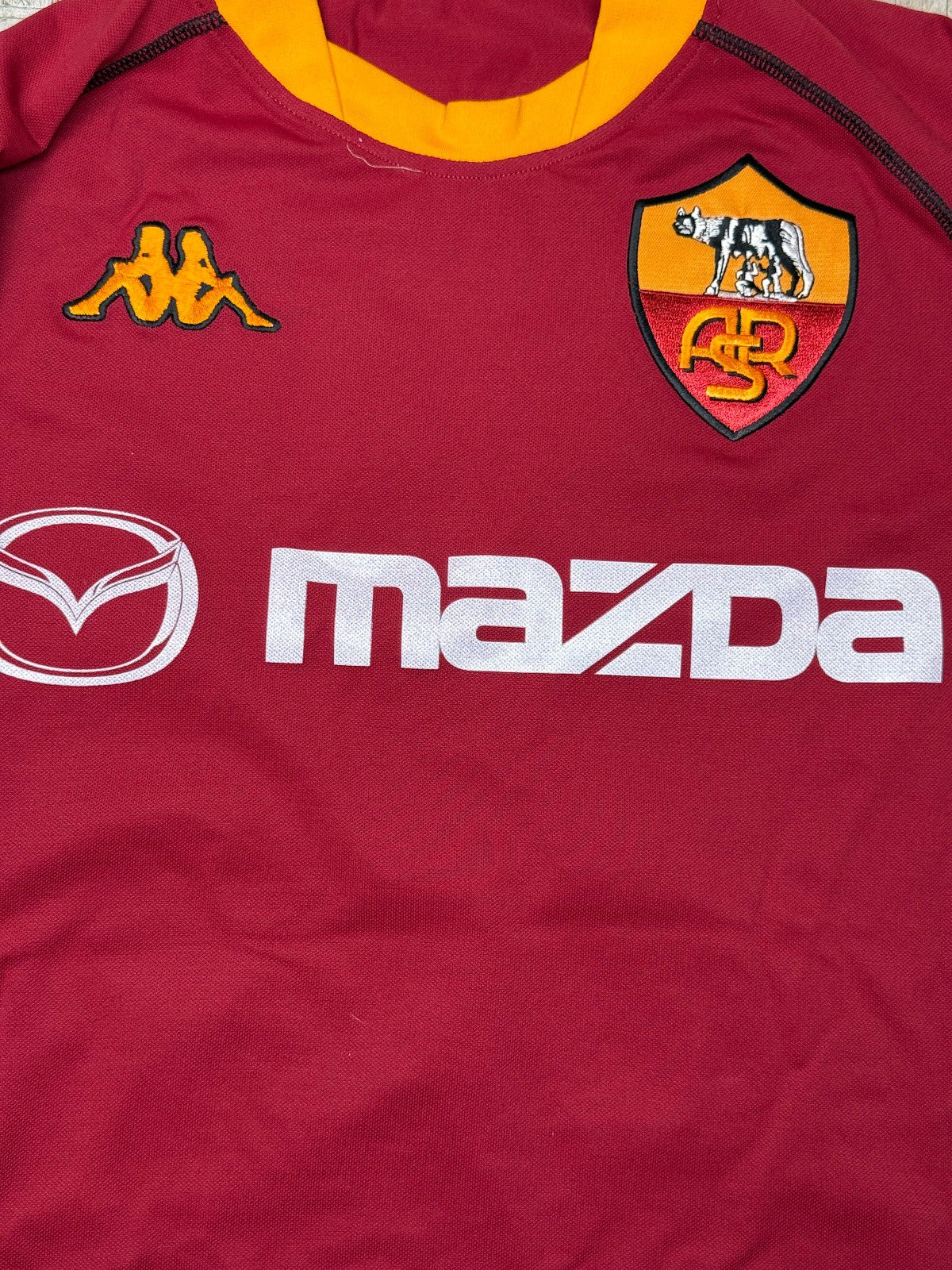 maglia calcio vintage Roma TOTTI 2002 2003 Serie A shirt jersey Mazda XXL