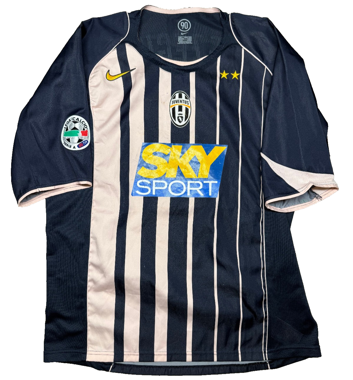 maglia calcio vintage Juventus Trezeguet Nike shirt 2004 2005 jersey Sky XL