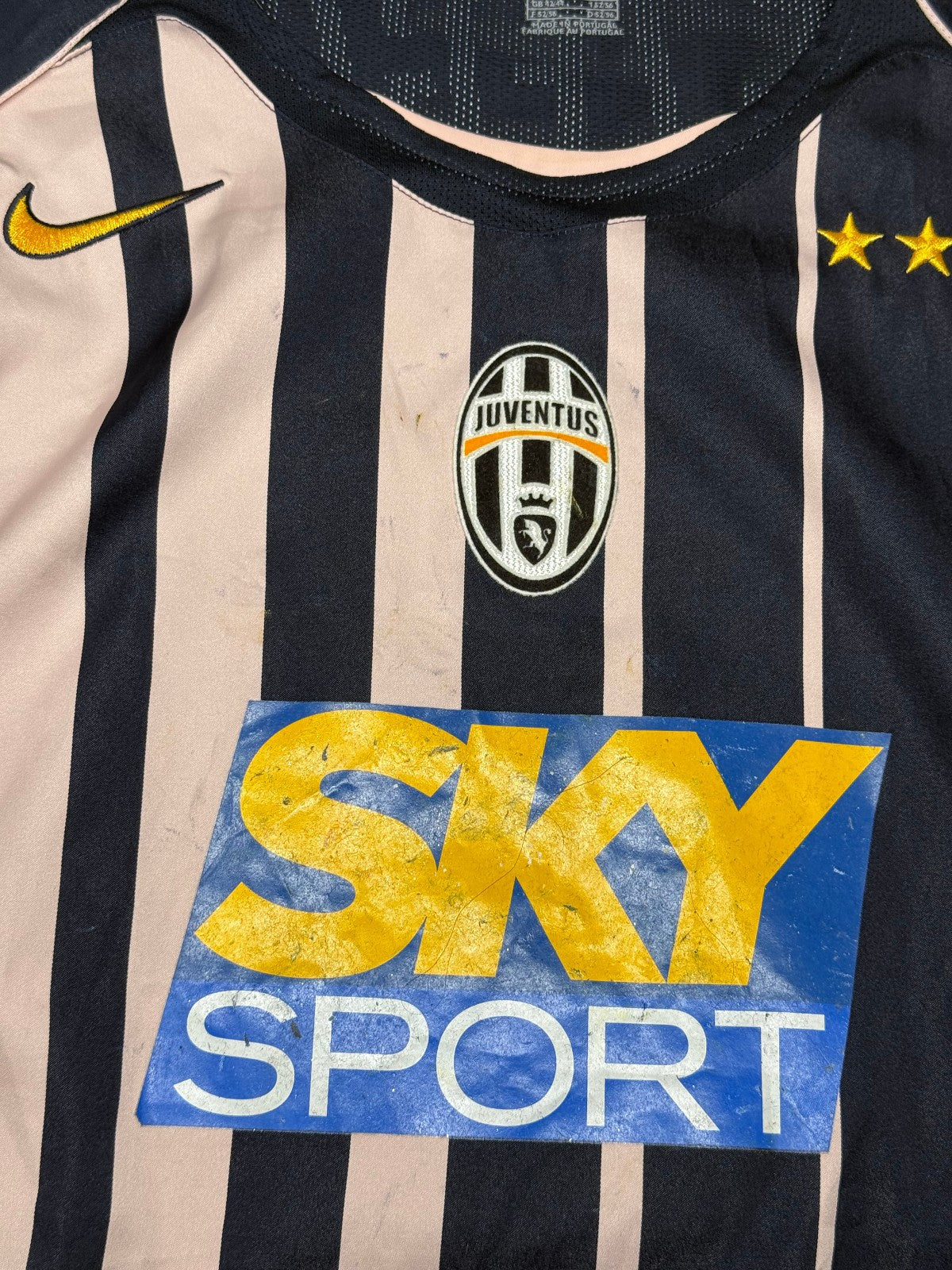 maglia calcio vintage Juventus Trezeguet Nike shirt 2004 2005 jersey Sky XL