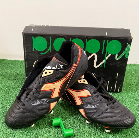 vintage diadora vintage MARC VAN BASTEN Super STAR 1991-92 MILAN football shoes