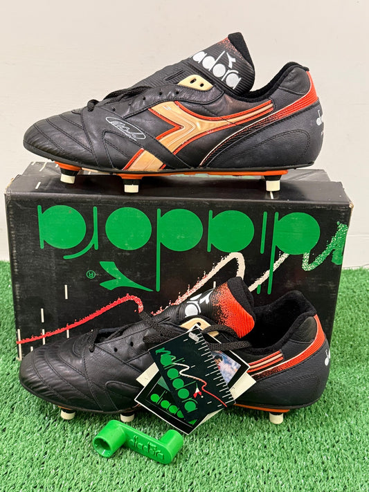 vintage diadora vintage MARC VAN BASTEN Super STAR 1991-92 MILAN football shoes