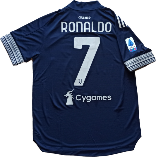 maglia match worn Juventus RONALDO CR7 2020 2021 Adidas Adizero taglia 7 Away