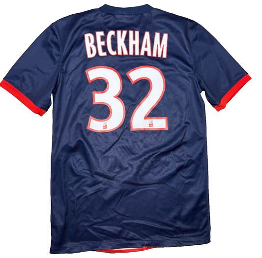 maglia calcio vintage maillot Paris Saint Germain PSG BECKHAM 2013 2014 S