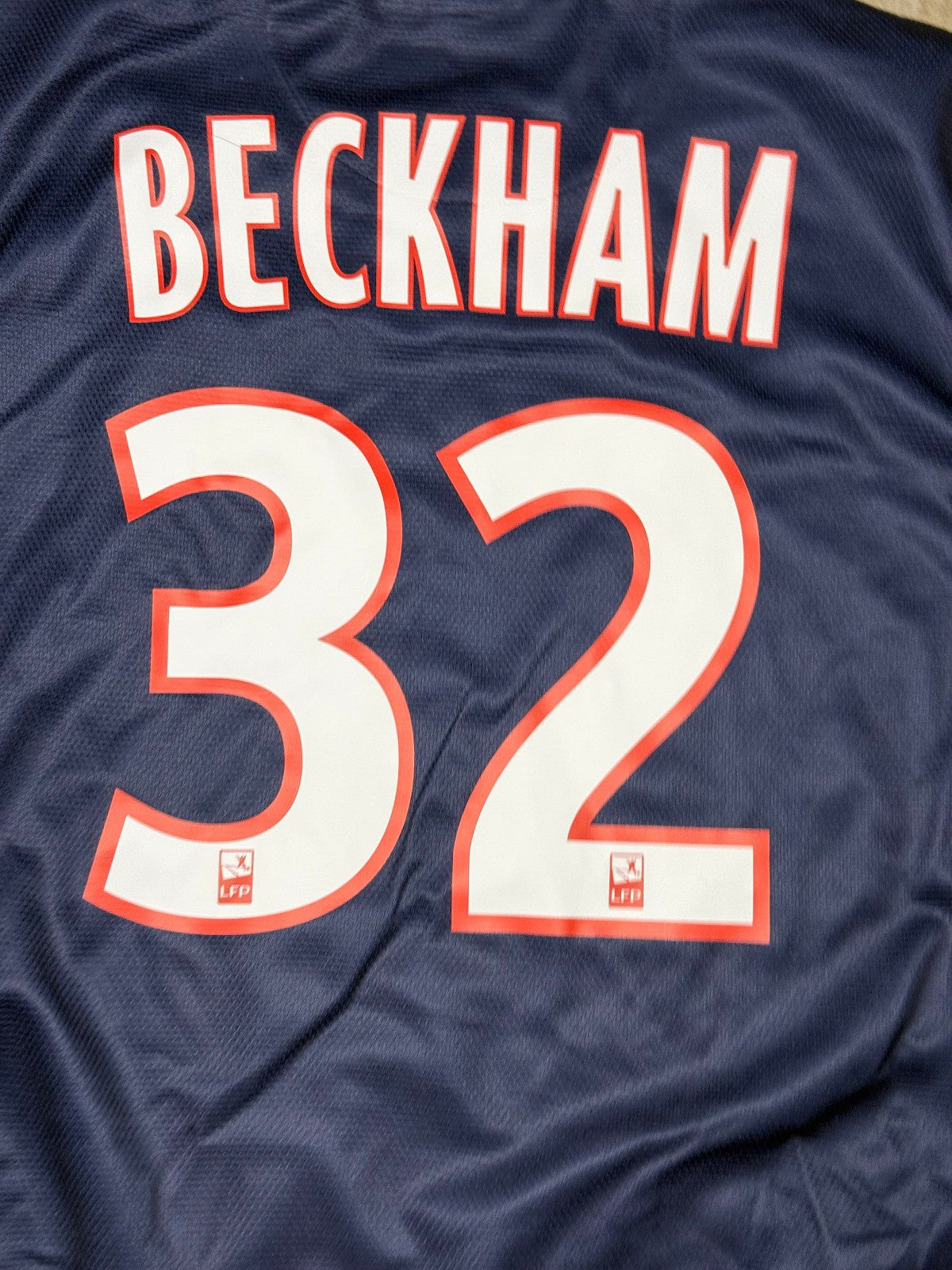 maglia calcio vintage maillot Paris Saint Germain PSG BECKHAM 2013 2014 S
