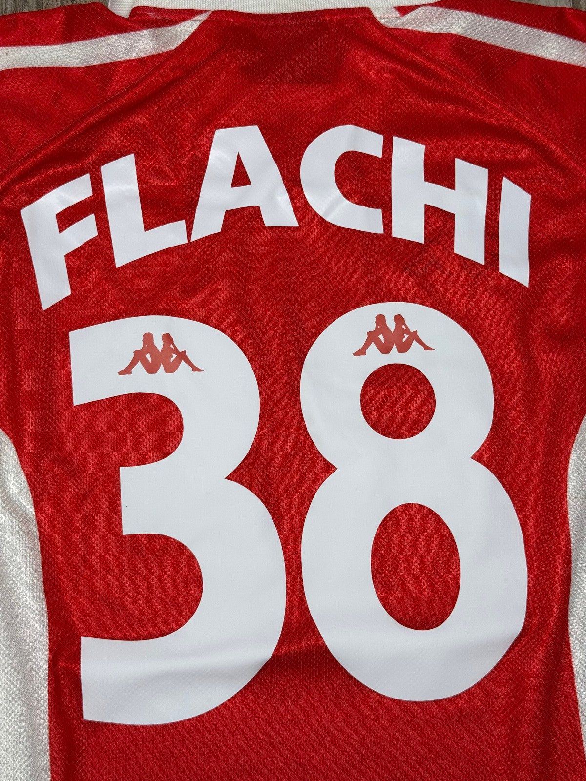 maglia calcio vintage ANCONA Serie B FLACHI #38 1997 1998 home KAPPA