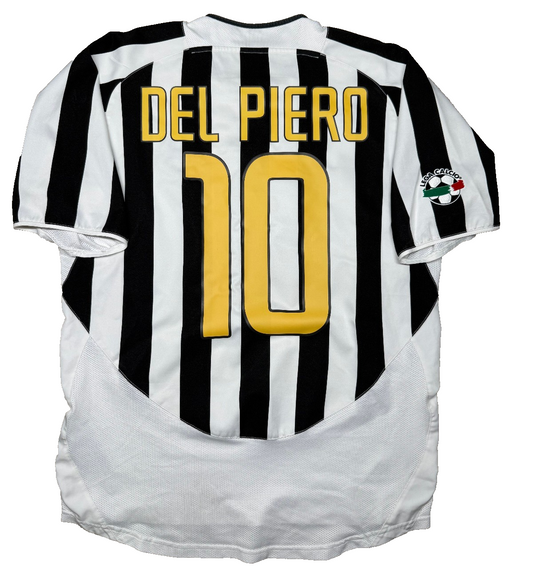 maglia calcio vintage Del Piero Juventus 2003 2004 Serie A Nike Fastweb home M