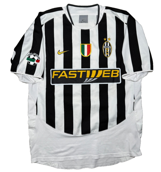 maglia calcio vintage Del Piero Juventus 2003 2004 Serie A Nike Fastweb home M