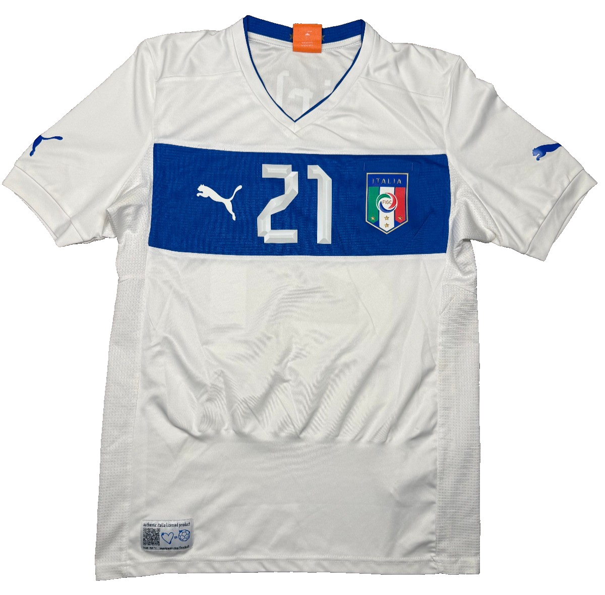 maglia calcio vintage Italia PIRLO EURO 2012 Brasil home PUMA S