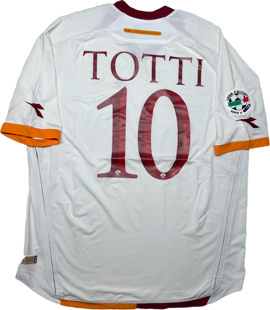 maglia calcio vintage roma Totti 2006 2007 Diadora Prodotto Ufficiale away XL