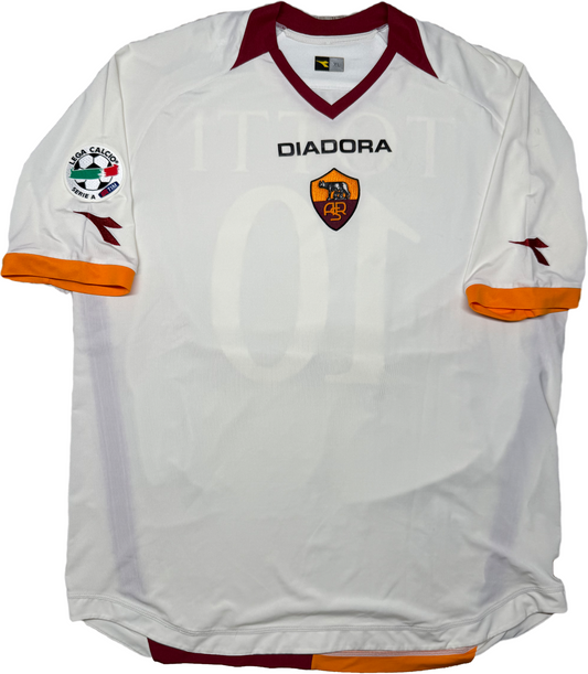 maglia calcio vintage roma Totti 2006 2007 Diadora Prodotto Ufficiale away XL