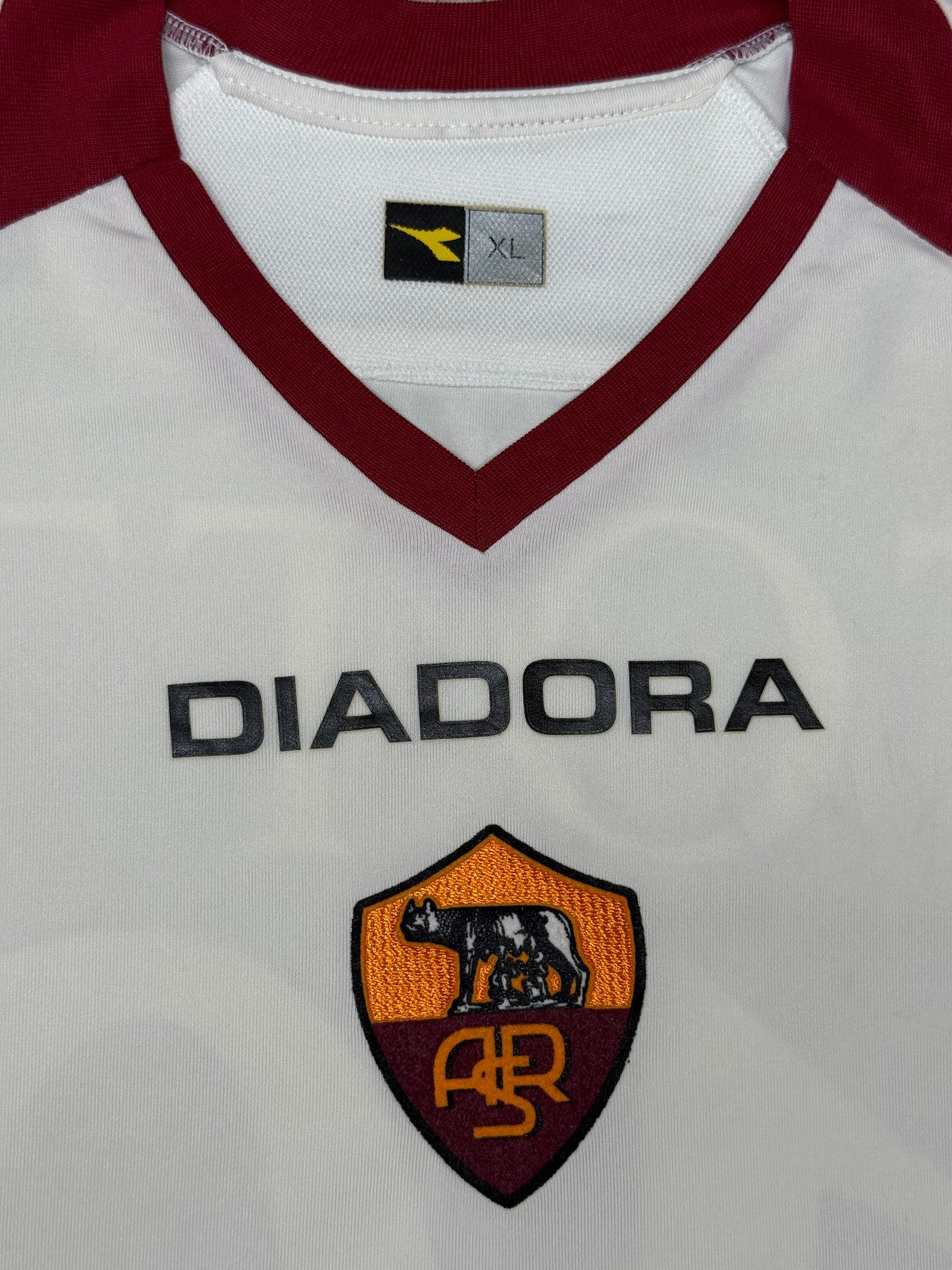 maglia calcio vintage roma Totti 2006 2007 Diadora Prodotto Ufficiale away XL