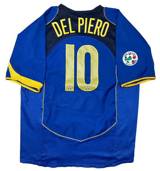 maglia calcio vintage Juventus Trezeguet Nike shirt 2004 2005 jersey Sky XL