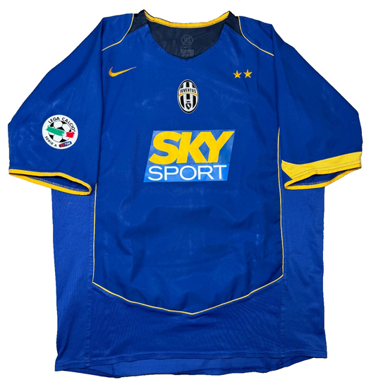 maglia calcio vintage Juventus Trezeguet Nike shirt 2004 2005 jersey Sky XL
