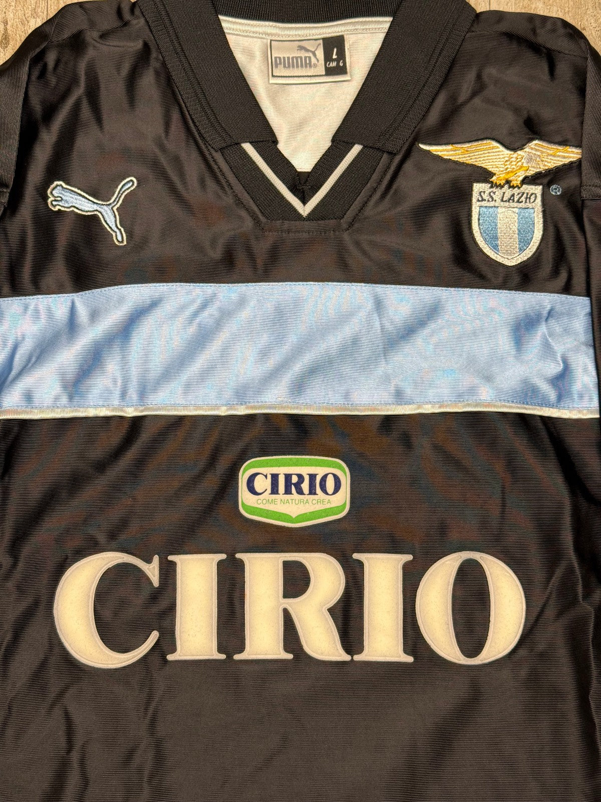 maglia calcio vintage SS Lazio Puma scudetto Cirio 2000 training allenamento