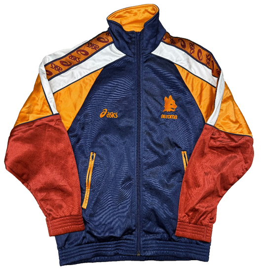 maglia calcio AS roma vintage Asics giacca track 1995 Totti Giannini training 42