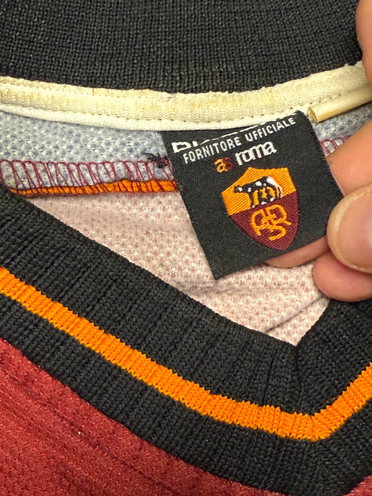 Maglia As roma shirt Jersey training Diadora Ina Assitalia 1997 1998 XL TOTTI