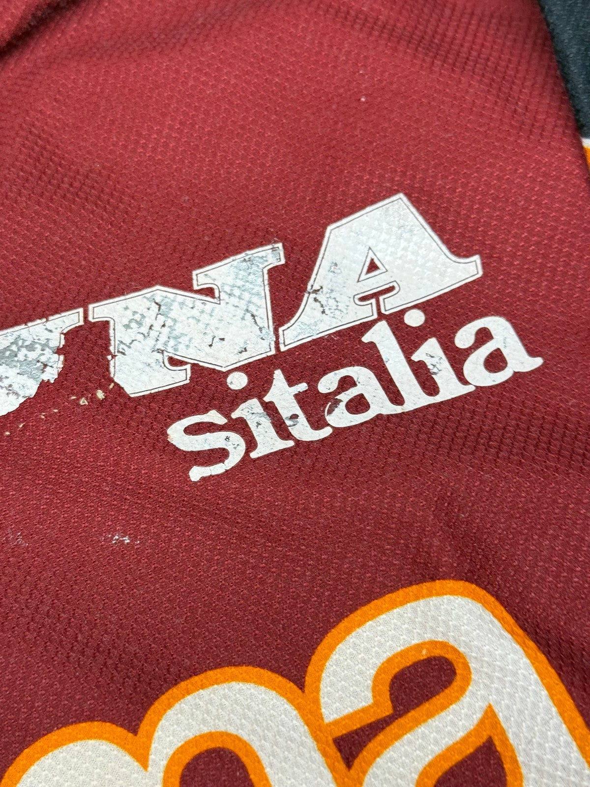 Maglia As roma shirt Jersey training Diadora Ina Assitalia 1997 1998 XL TOTTI