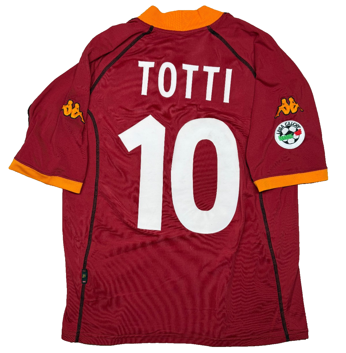 maglia calcio vintage AS Roma TOTTI 2001 2002 KAPPA Ina ASSITALIA scudetto XL