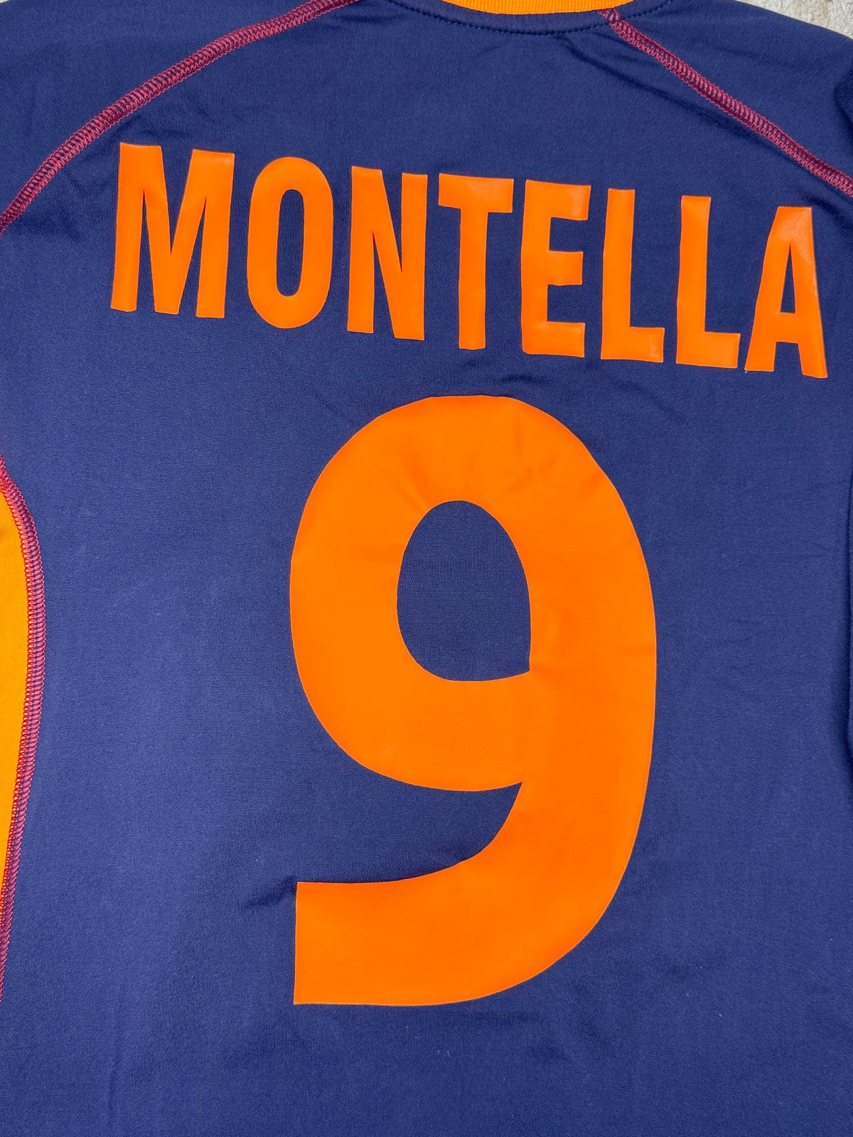 maglia calcio vintage AS Roma Montella 2001 2002 KAPPA Ina ASSITALIA scudetto