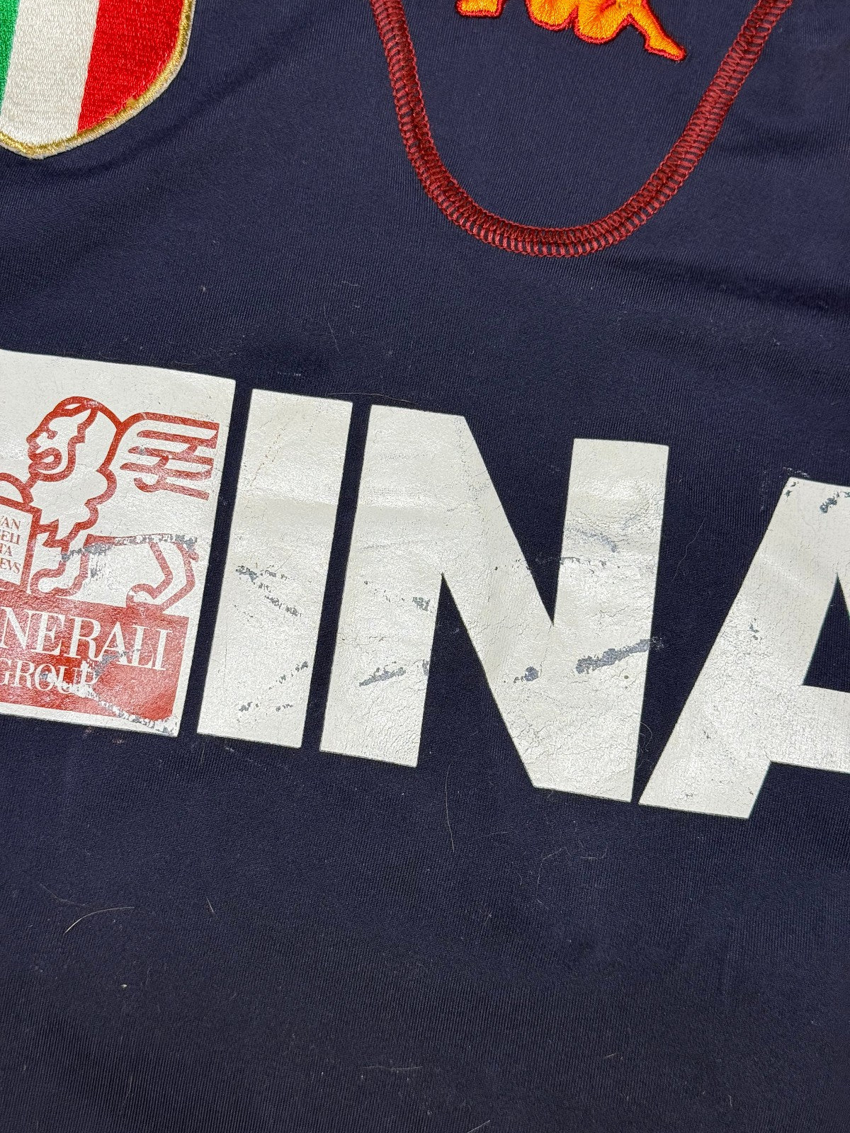 maglia calcio vintage AS Roma Montella 2001 2002 KAPPA Ina ASSITALIA scudetto