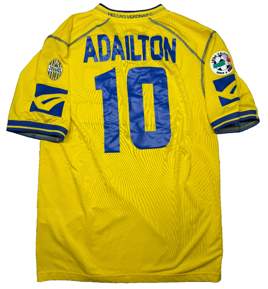 maglia calcio vintage Hellas Verona Legea ADAILTON Clerman home 2004 2005 XL