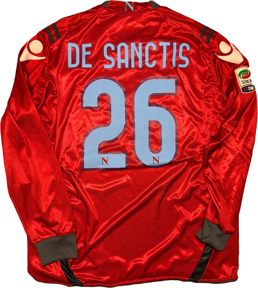 maglia calcio vintage Napoli De Sanctis 2010 2011 shirt Jersey Macron XL Lete