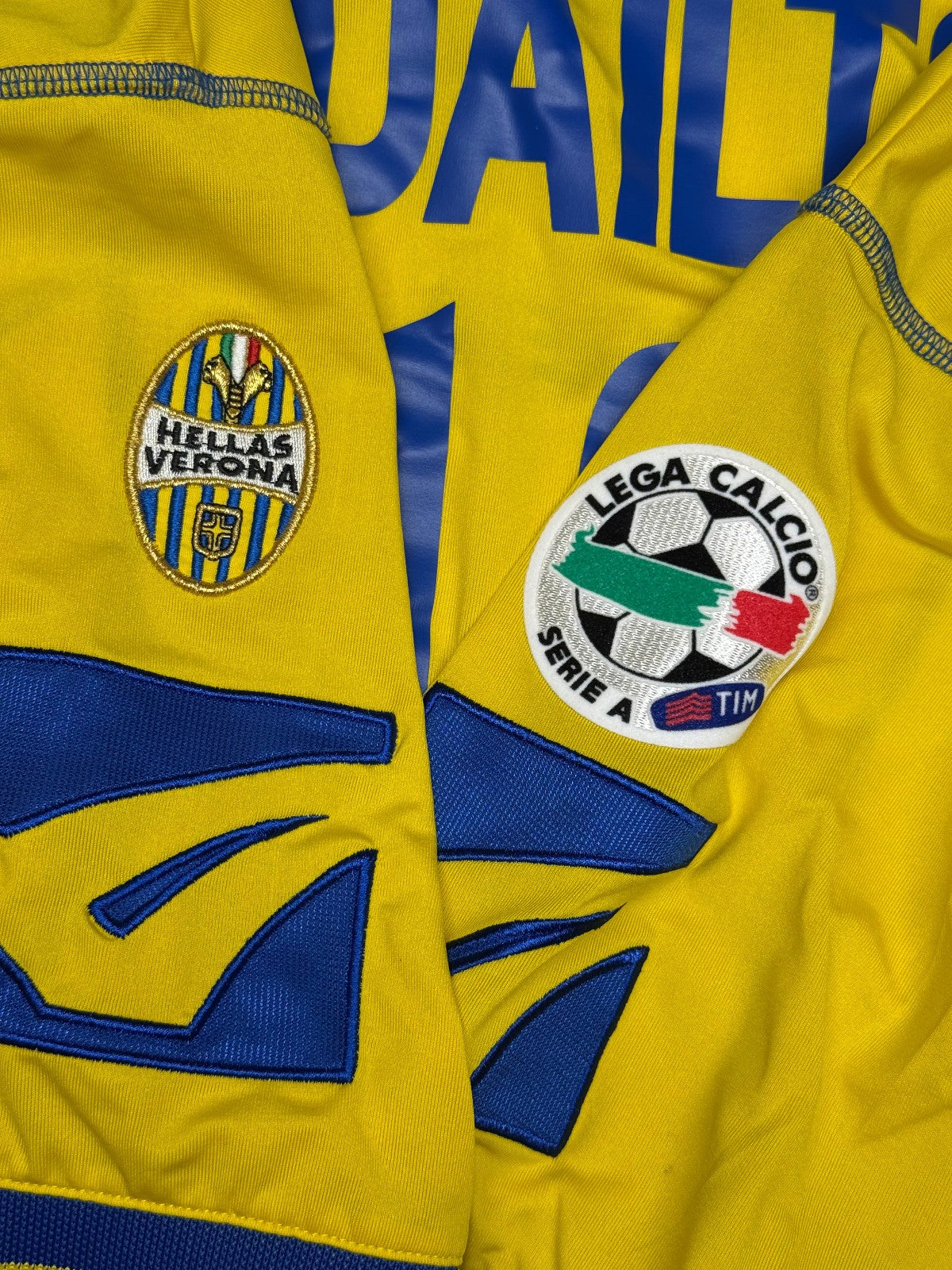 maglia calcio vintage Hellas Verona Legea ADAILTON Clerman home 2004 2005 XL