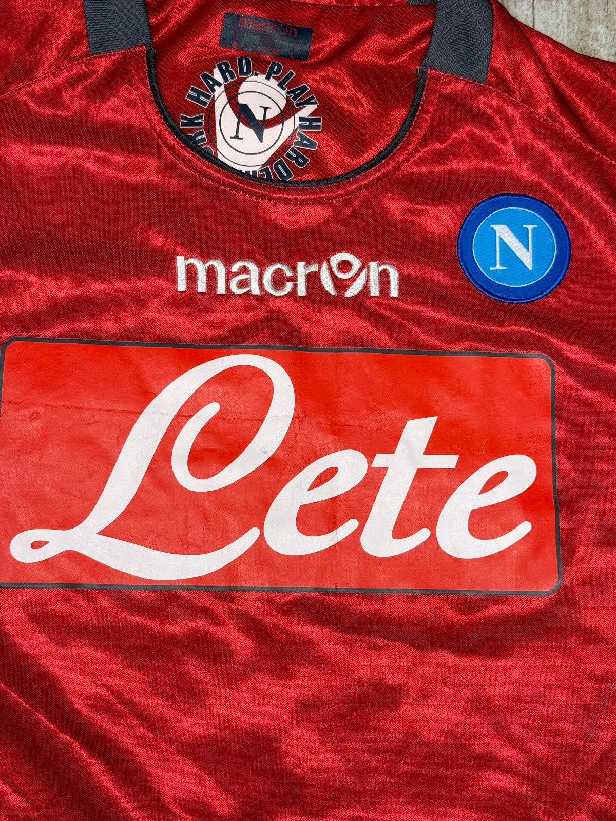 maglia calcio vintage Napoli De Sanctis 2010 2011 shirt Jersey Macron XL Lete