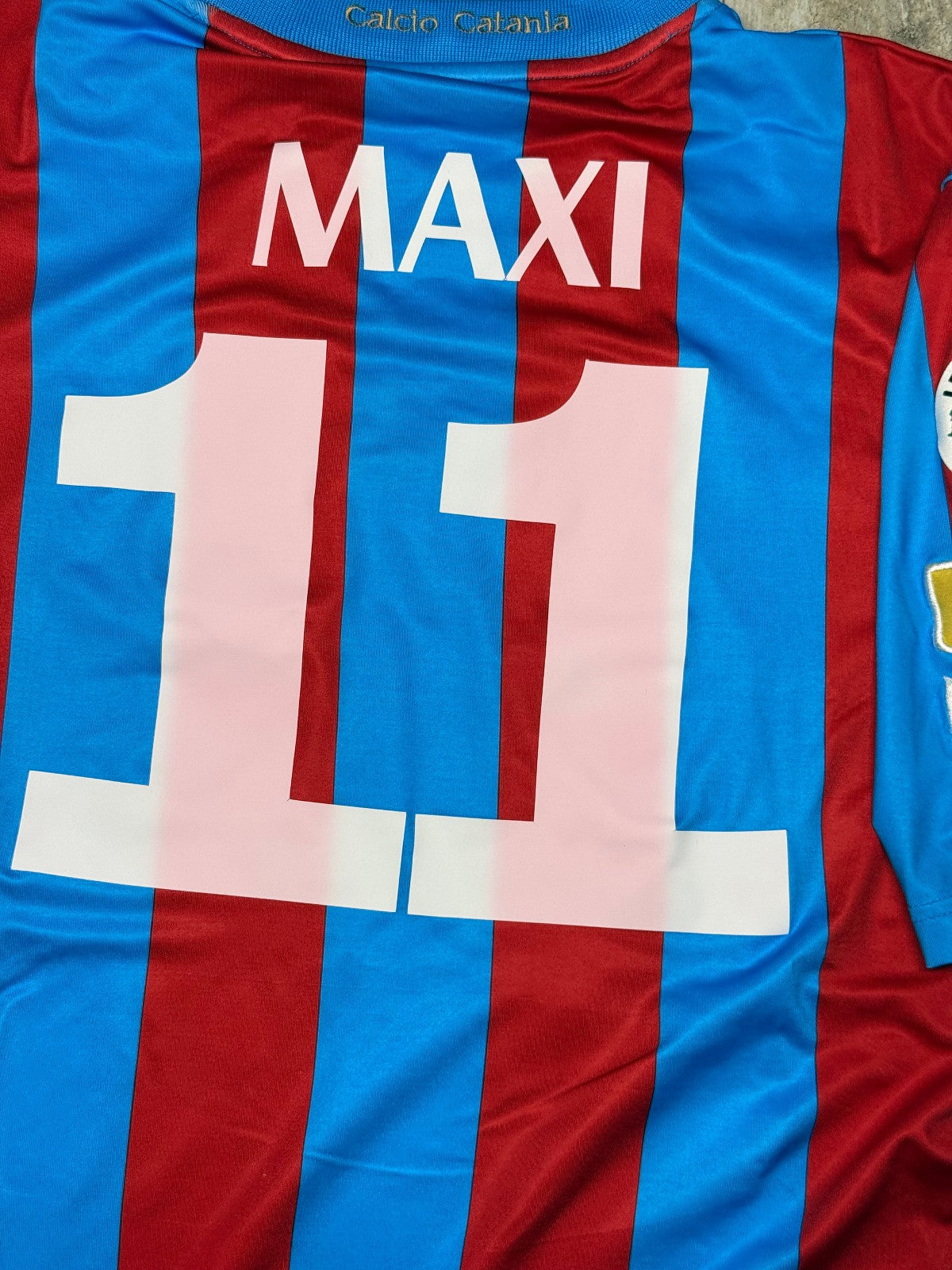 maglia calcio vintage CATANIA MAXI Lopez Legea 2009 2010 Serie A Home XXL